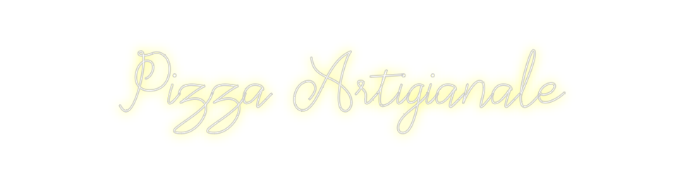 Neon personalizado: Pizza Artigia...