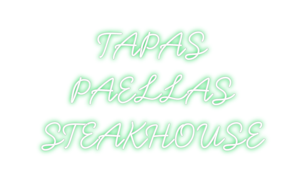 Neon personalizado: TAPAS
PAELLA...