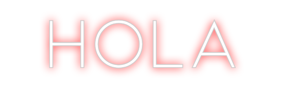Neon personalizado: Hola