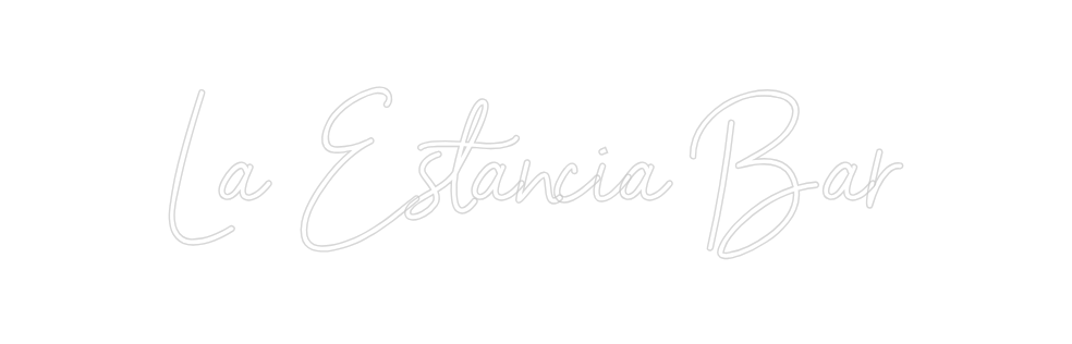 Neon personalizado: La Estancia Bar