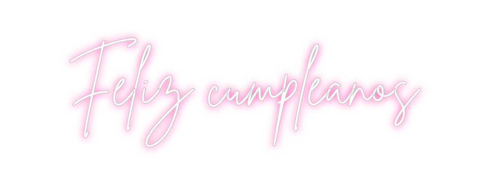 Neon personalizado: Feliz cumplea...