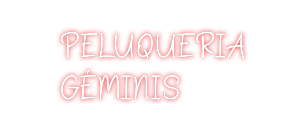 Neon personalizado: PELUQUERIA
...