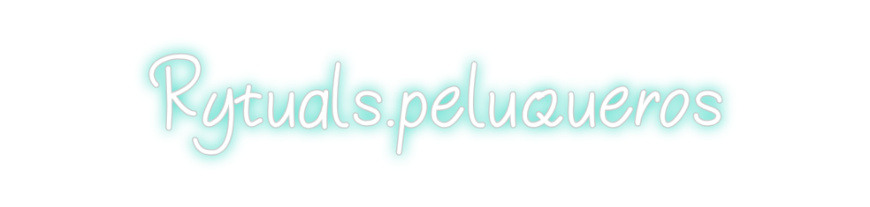 Neon personalizado: Rytuals.peluq...