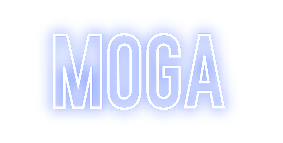 Neon personalizado: Moga