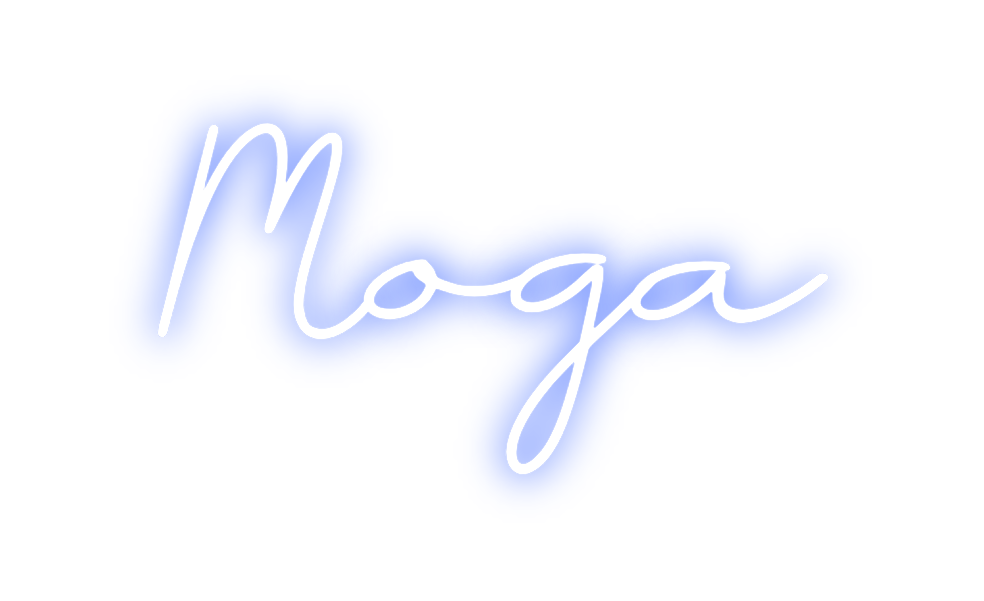Neon personalizado: Moga
