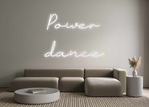 Neon personalizado: Power
dance