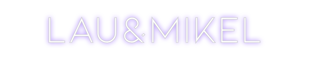 Neon personalizado: LAU&MIKEL