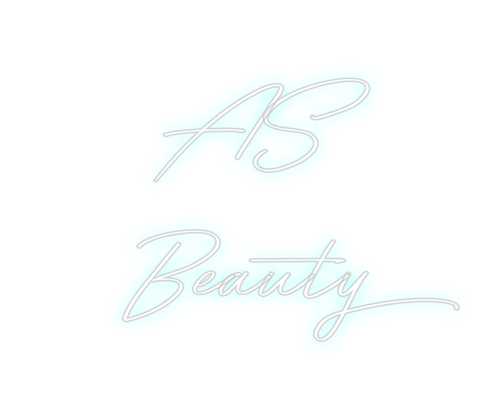 Neon personalizado: AS
Beauty