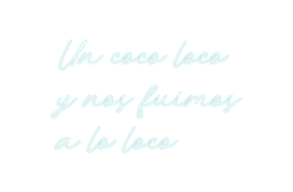Neon personalizado: Un coco loco
...