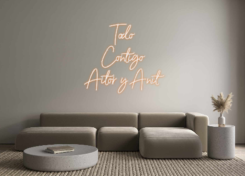 Neon personalizado: Todo
Contigo...