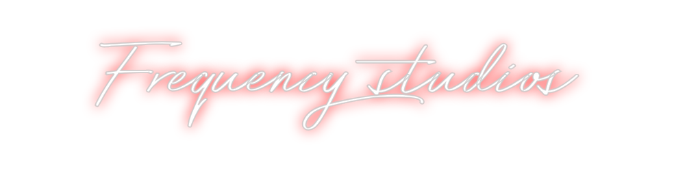 Neon personalizado: Frequency stu...