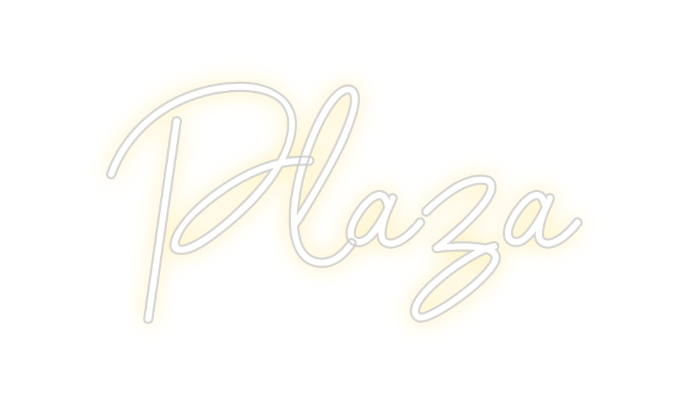 Neon personalizado: Plaza