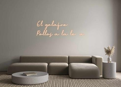 Neon personalizado: El golafre
P...