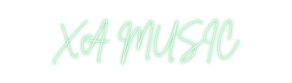 Neon personalizado: XA MUSIC