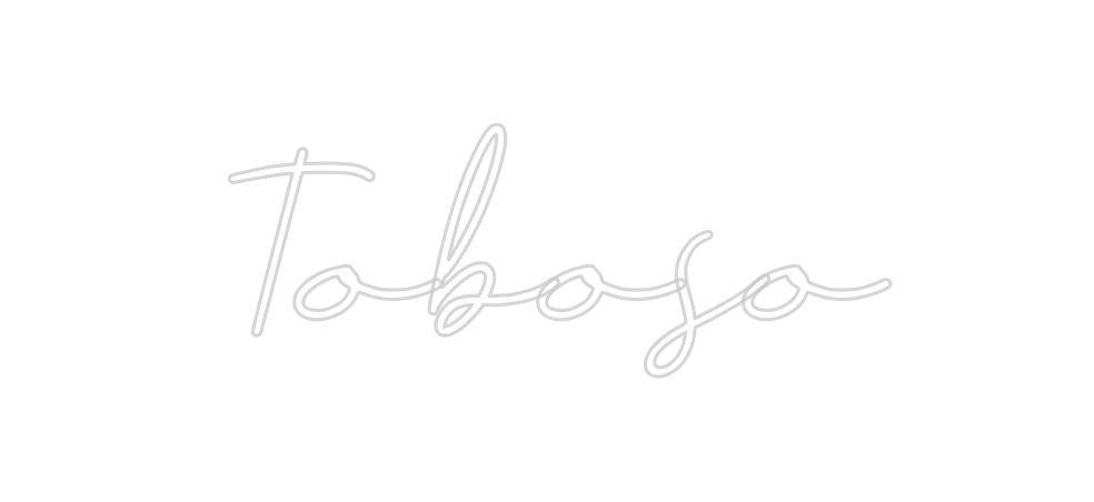 Neon personalizado: Toboso