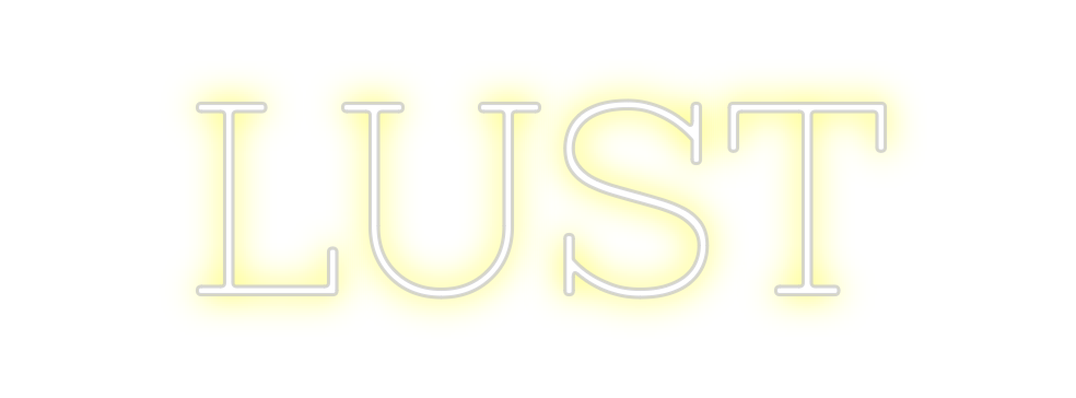 Neon personalizado: LUST