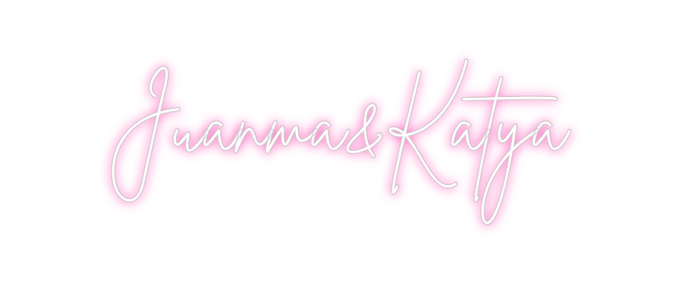 Neon personalizado: Juanma&Katya
