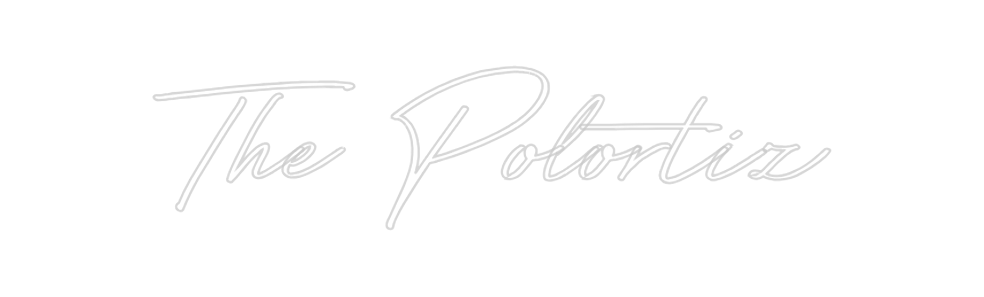 Neon personalizado: The Polortiz