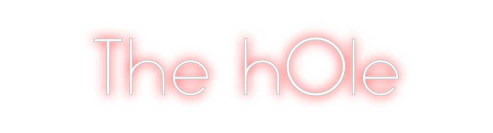 Neon personalizado: The hOle