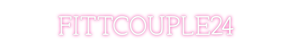 Neon personalizado: FITTCOUPLE24