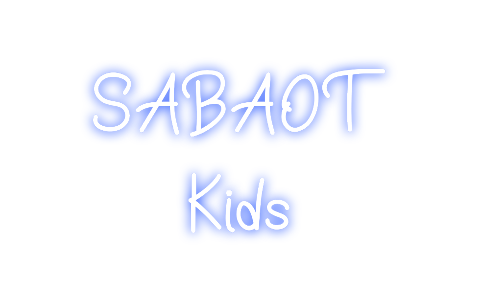 Neon personalizado: SABAOT
Kids