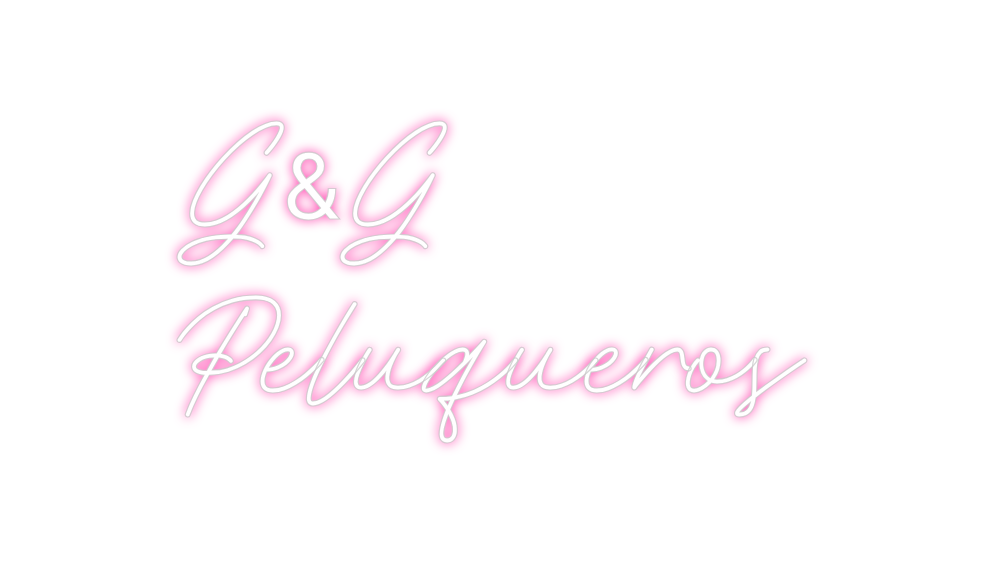 Neon personalizado: G&G
Peluqueros