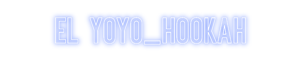 Neon personalizado: El yoyo_hookah
