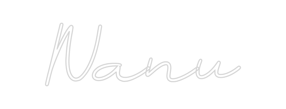 Neon personalizado: Nanu