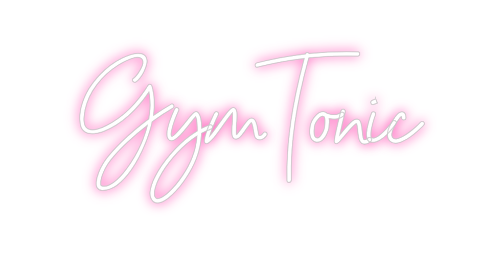 Neon personalizado: GymTonic
