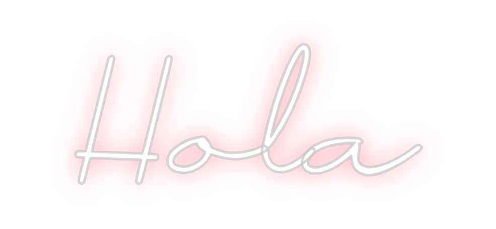 Neon personalizado: Hola
