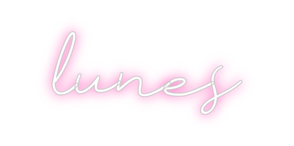 Neon personalizado: lunes