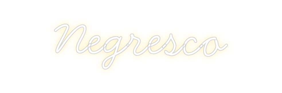 Neon personalizado: Negresco