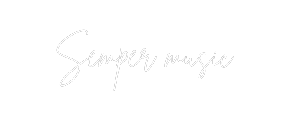 Neon personalizado: Semper music