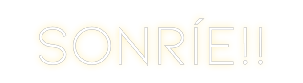 Neon personalizado: SONRÍE!!