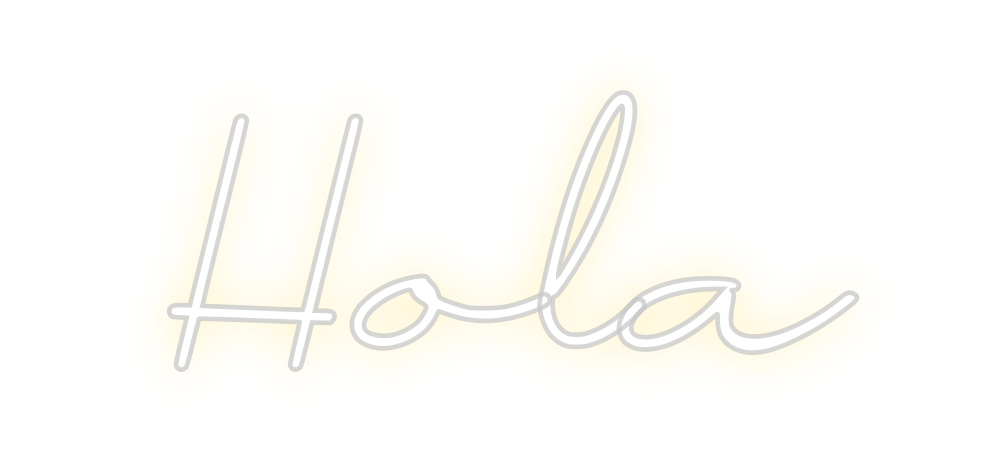 Neon personalizado: Hola