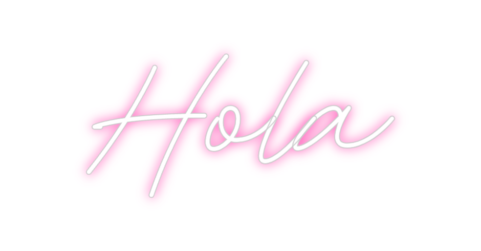 Neon personalizado: Hola