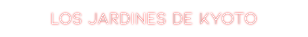 Neon personalizado: Los jardines ...