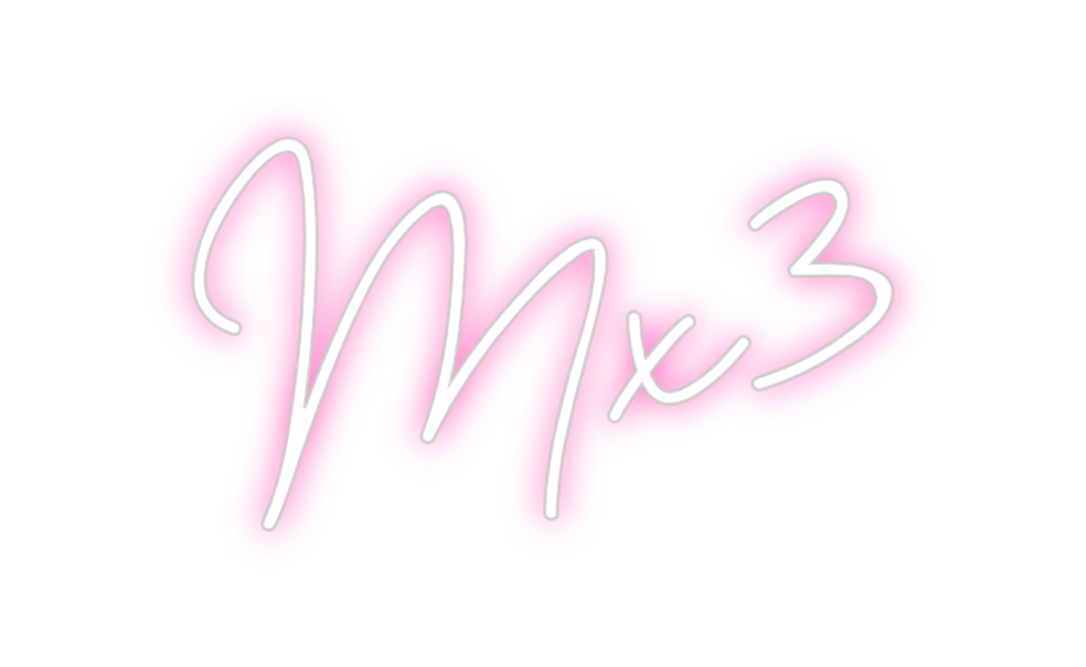 Neon personalizado: Mx3