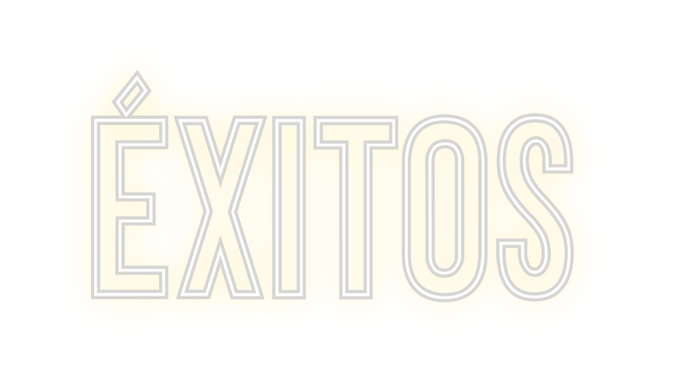 Neon personalizado: ÉXITOS
