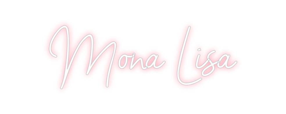 Neon personalizado: Mona Lisa