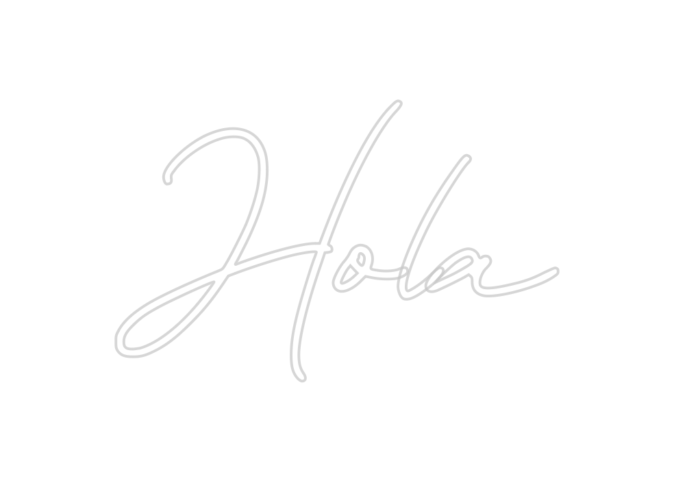 Neon personalizado: Hola