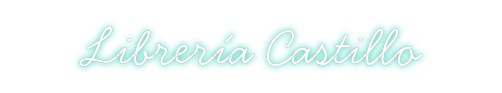 Neon personalizado: Librería Cast...