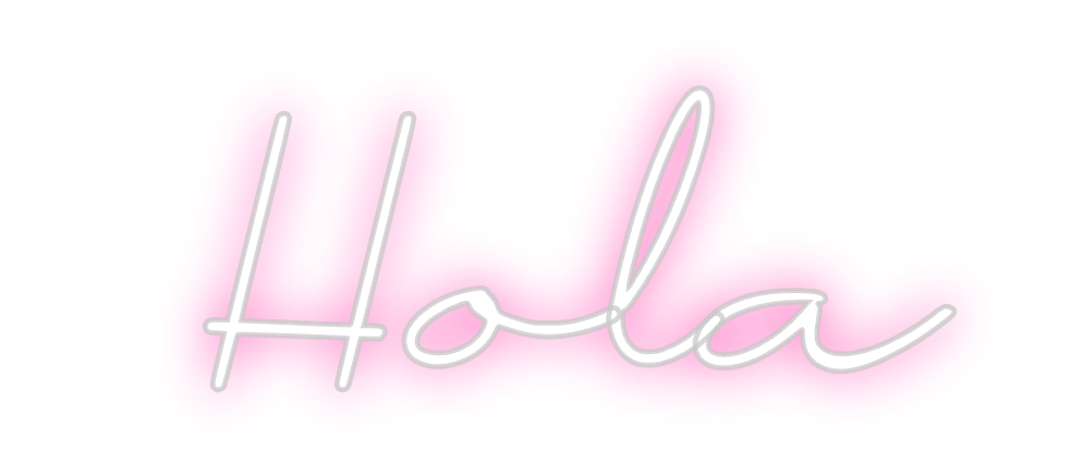 Neon personalizado: Hola
