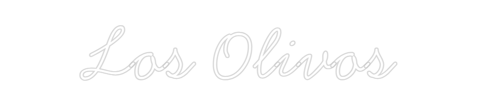 Neon personalizado: Los Olivos