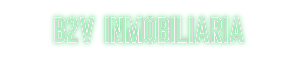 Neon personalizado: B2V INMOBILIA...