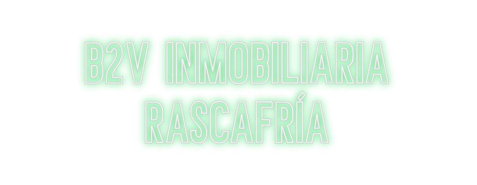 Neon personalizado: B2V Inmobilia...