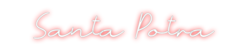 Neon personalizado: Santa Potra