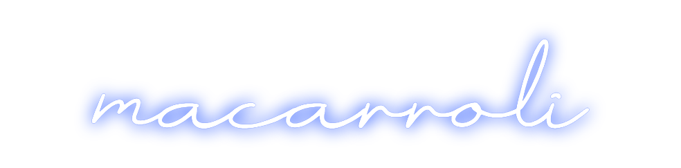 Neon personalizado: macarroli