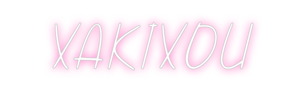 Neon personalizado: XAKIXOU