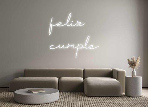 Neon personalizado: feliz
cumple